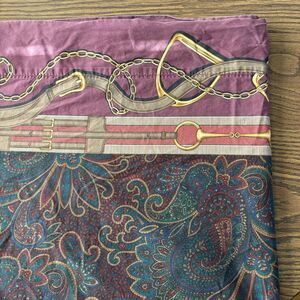 RARE Ralph Lauren Home ASCOT Paisley Queen Flat Sheet